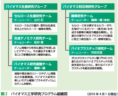 バイオマス工学研究プログラム組織図