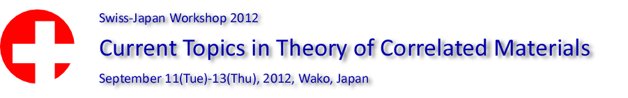 Swiss-Japan Workshop 2012